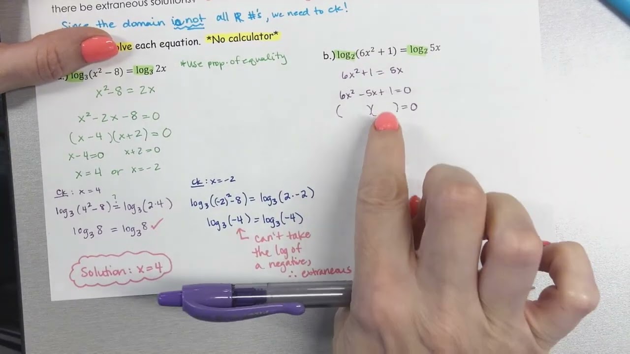 8.2 - Properties of Logs for A2H
