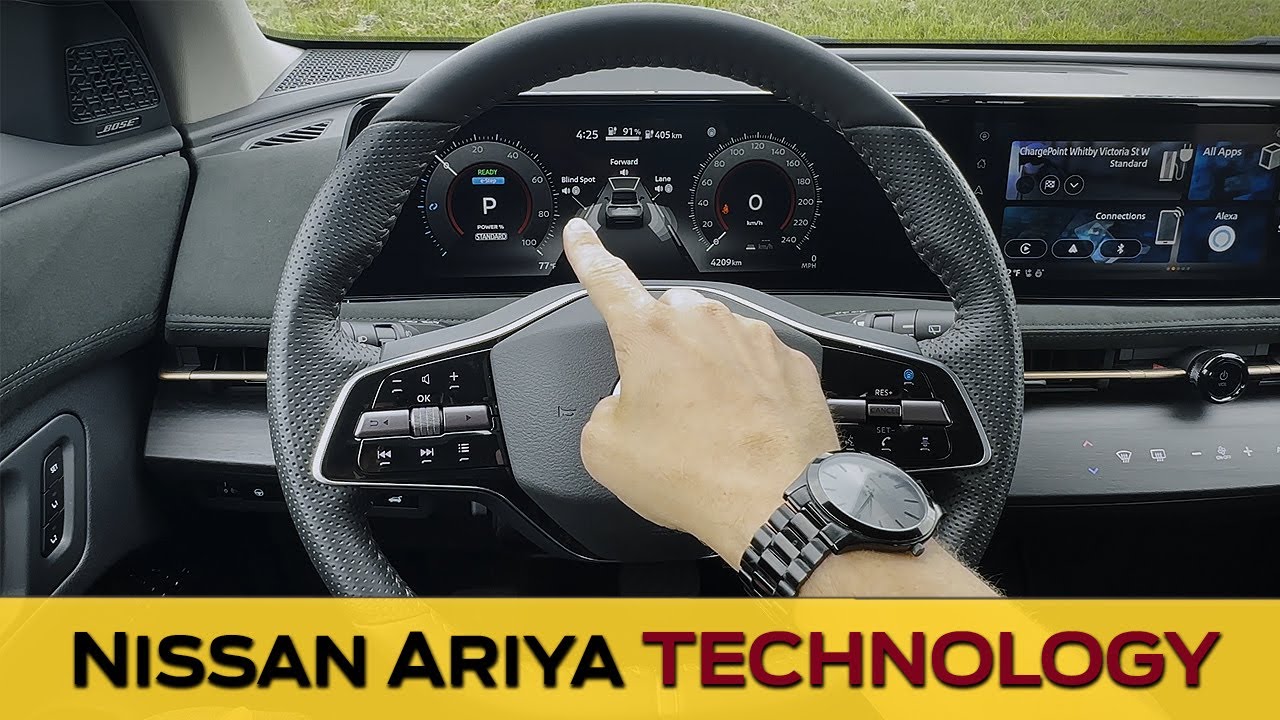 Nissan Ariya Steering Wheel and Cluster (2023-2024 models)