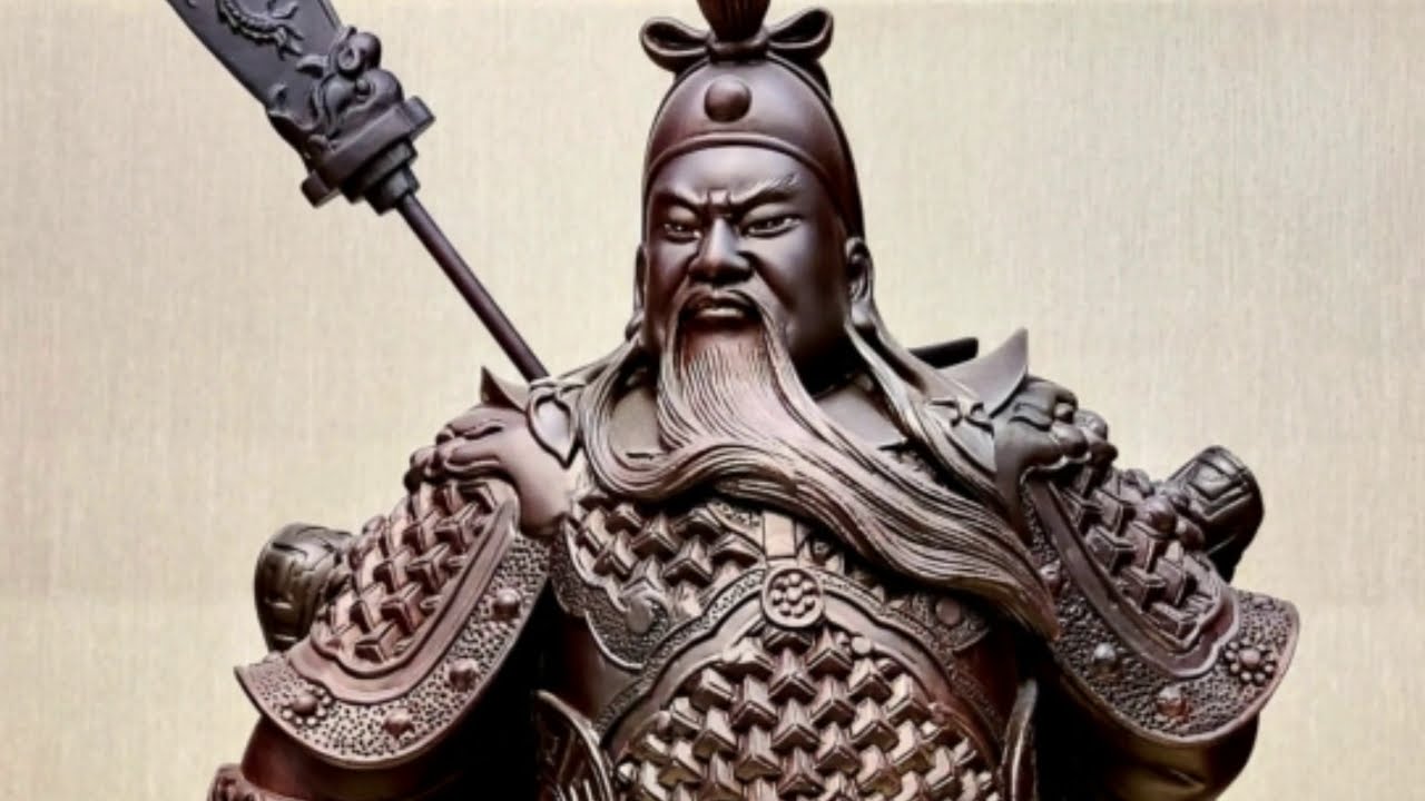 GuanYu, Epic General Guan Gong (關公) Handmade Wood Sculpture