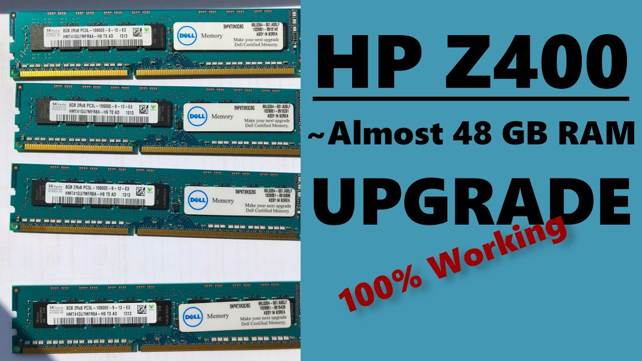 HP Z400 almost 48GB ram Upgrade + RamDisk Benchmarks