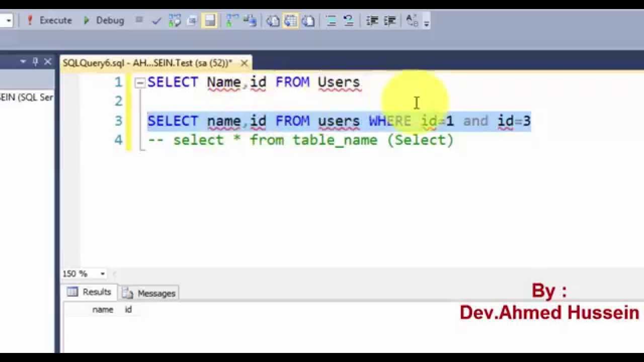 6 - SQL Server Databases : Select Statement