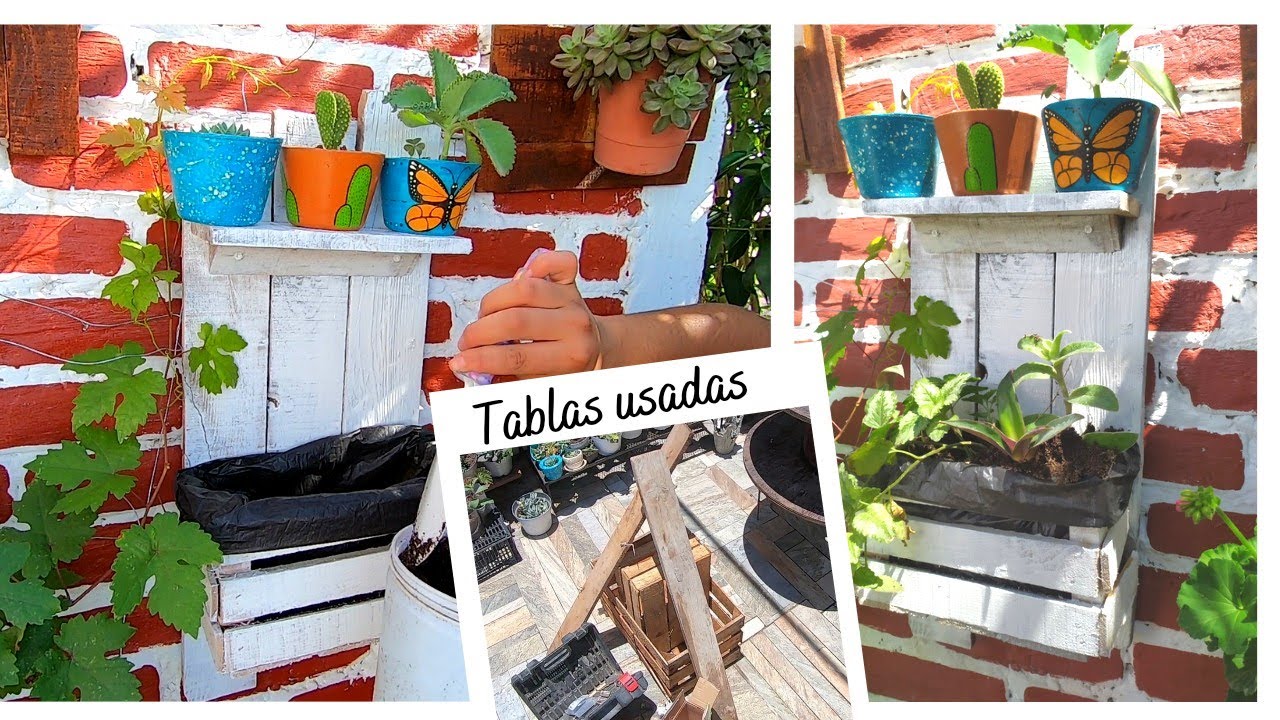 Repisas sin gastar // Decora y ahorra espacio para el jardín // sorteo de herramientas