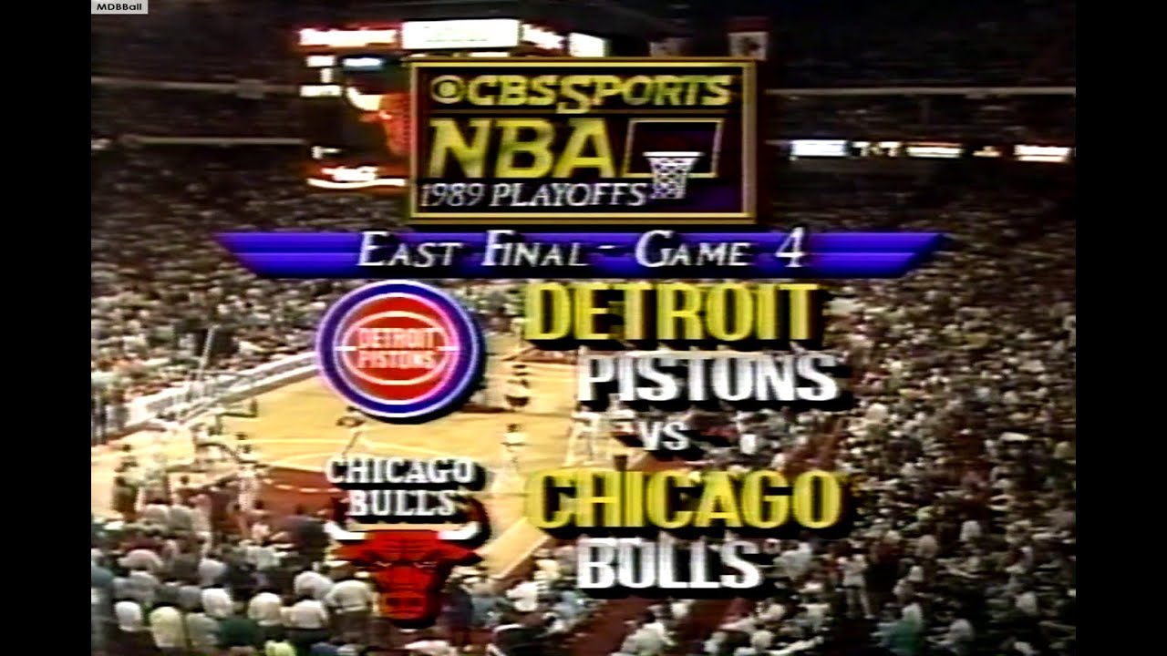 NBA On CBS - Pistons @ Bulls 1989 ECF Game 4