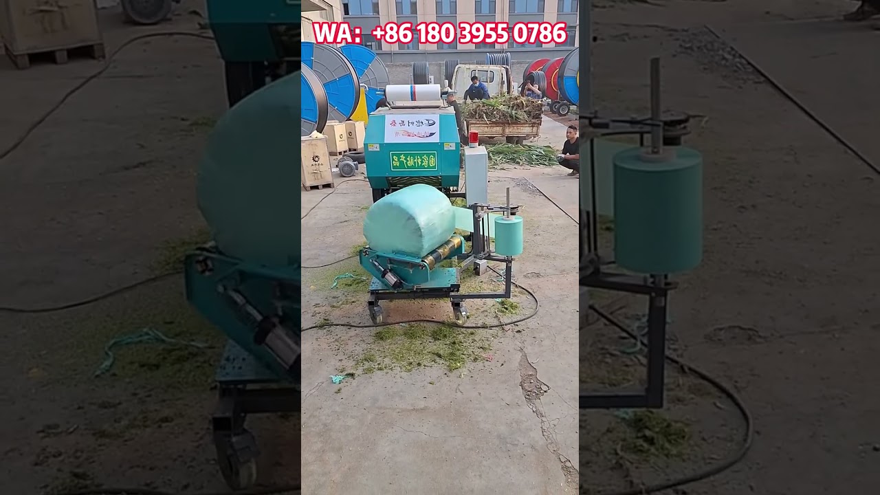 This machine is mainly used to bale grass, wheat straw, etc. and carry out film coating treatment.