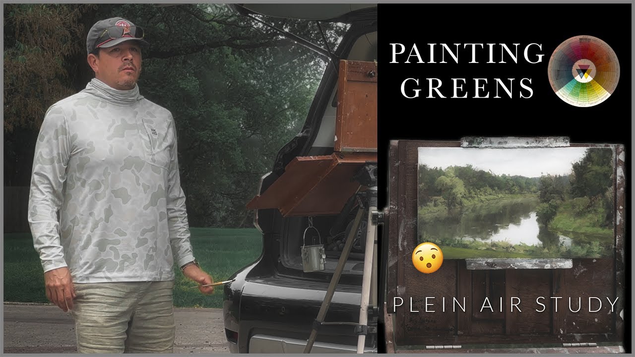 Painting Greens - Plein Air Study