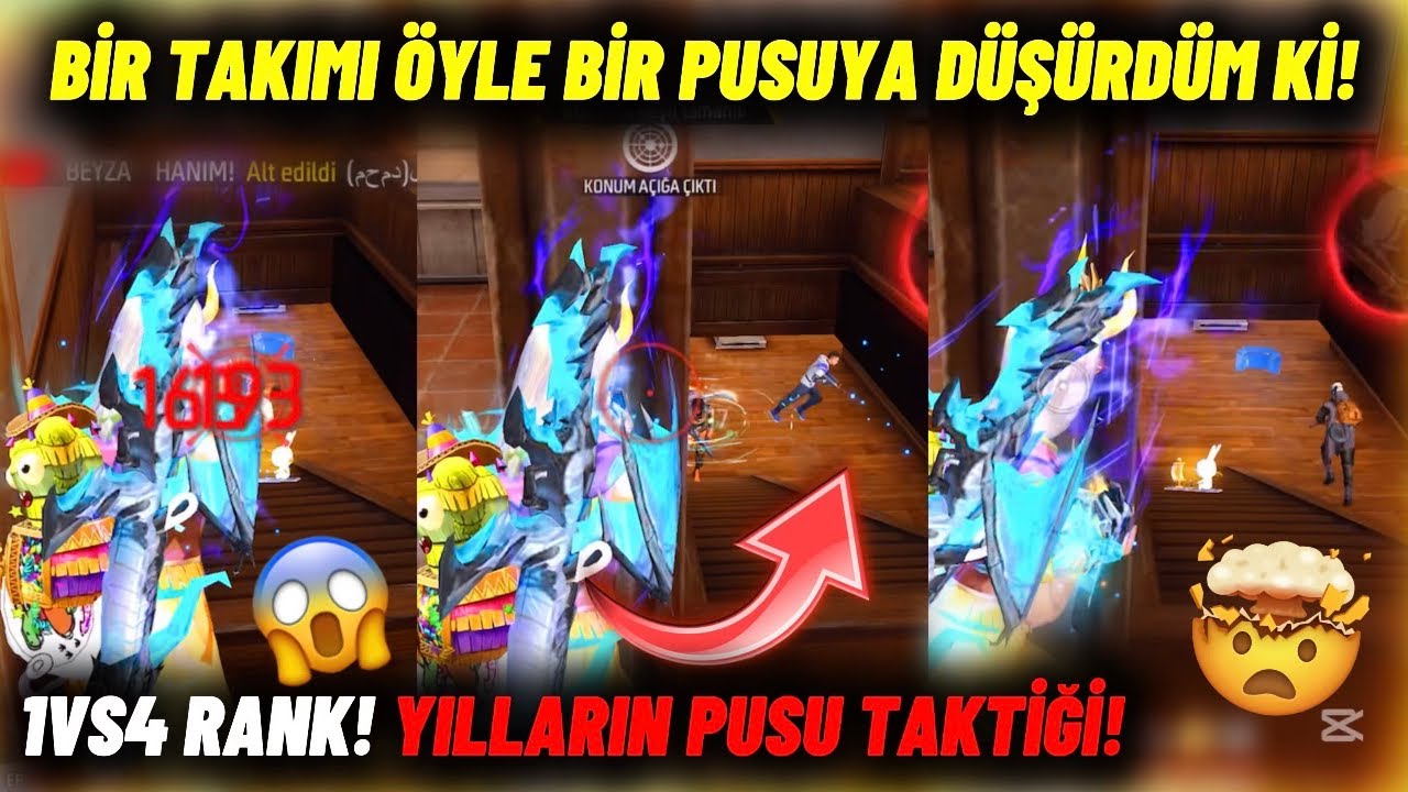 BUNLAR 2019 OYUNCUSU-YILLARIN PUSU TAKTİĞİ! BİR TAKIMI ÖYLE DÜŞÜRDÜM Kİ! | Free Fire