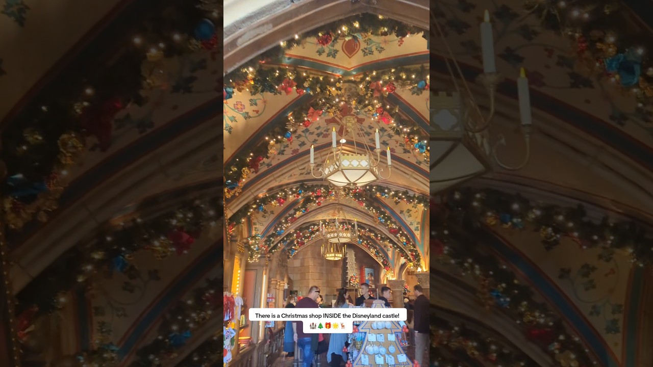 a Christmas shop inside a castle?! #dlp #dlptips #disneylandparis #disneylandparistips