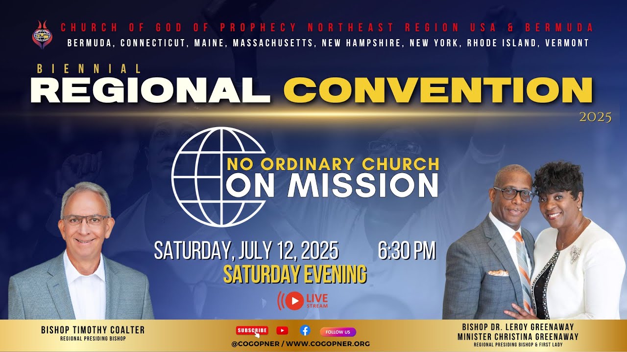 COGOP Northeast Regional Biennial Convention - Saturday Evening, July 12, 2025.