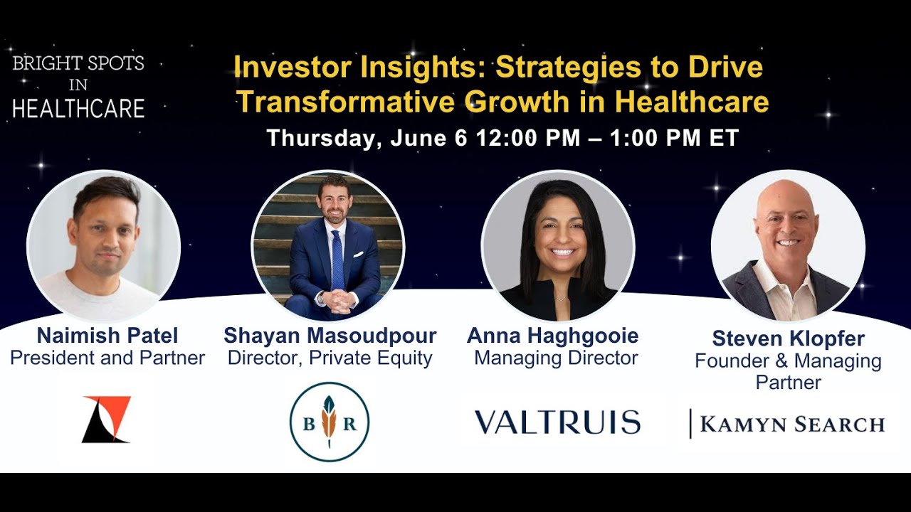 Investor Insights: Strategies to Drive Transformative Growth in Healthcare