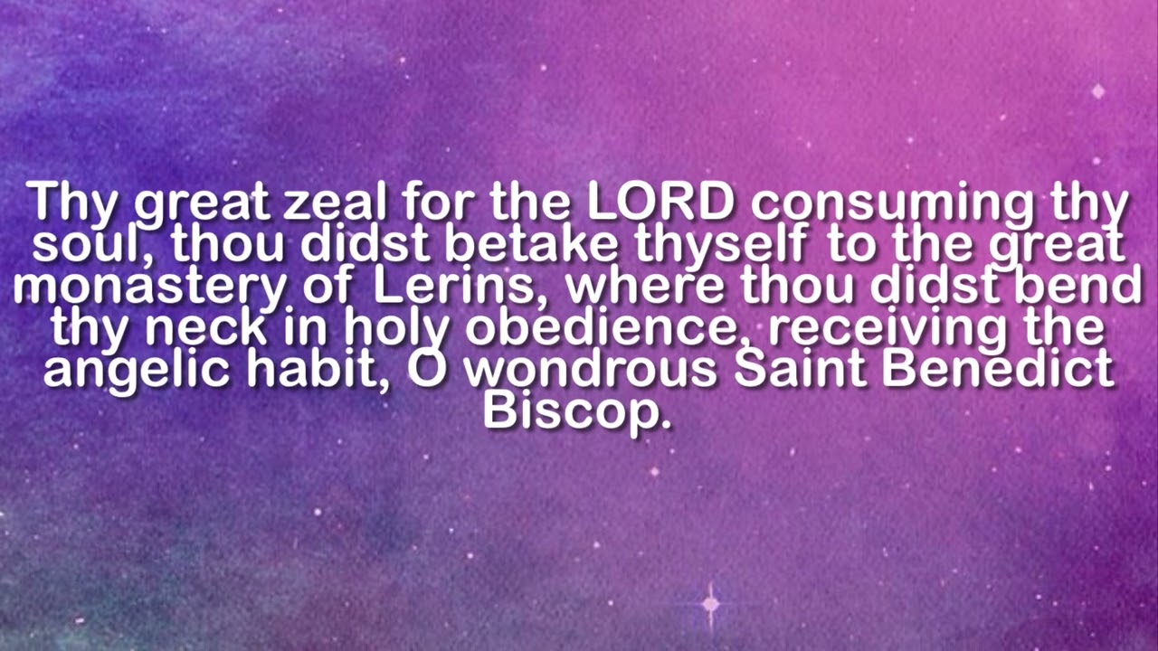 Saint Benedict Biscop Song (part 5) (Jan 12)