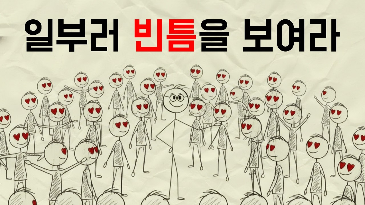 사람 냄새나는 매력적인 사람들의 특징. 단점 노출의 미학