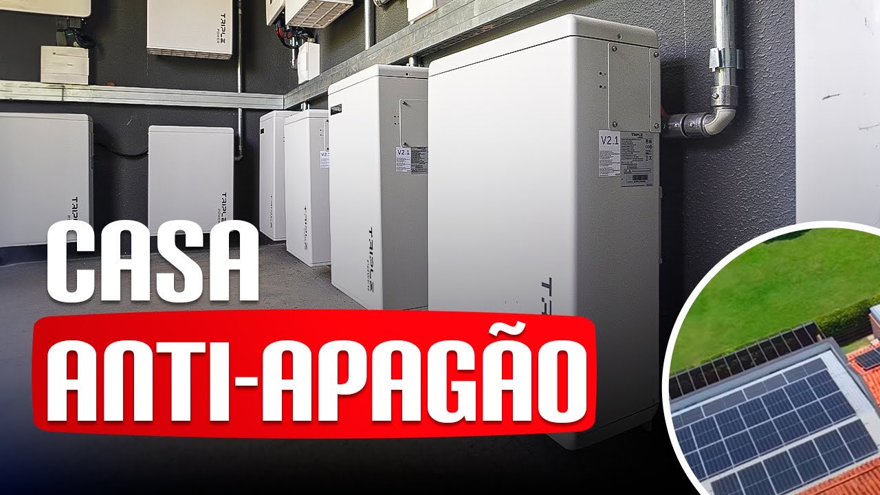Sistema híbrido mantém residência operando durante apagões e se torna referência entre vizinhos