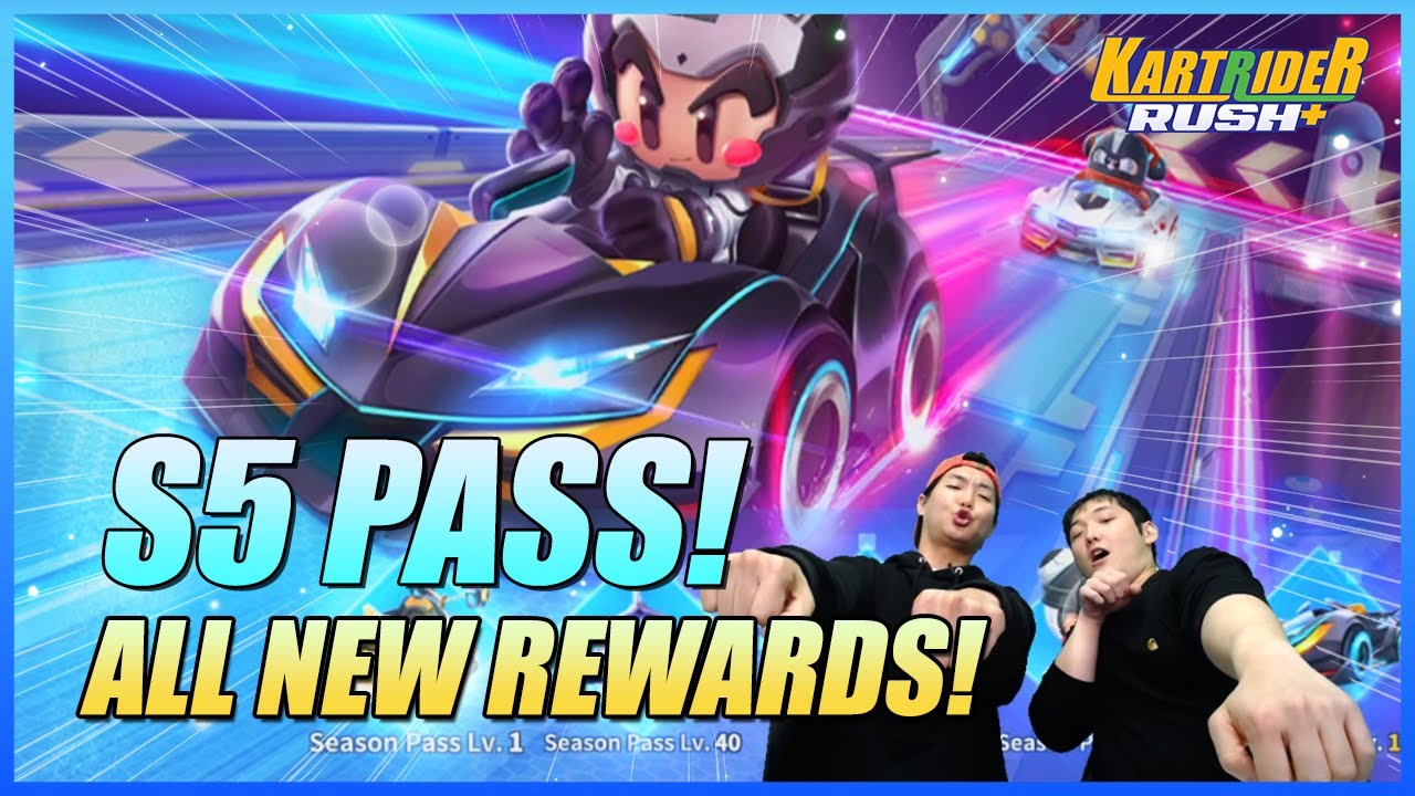 [KartRider Rush+] Season 5 Pass! Dark Starfall! Pengsoo Kart! New Maps!  Solo Item Rank Mode & MORE!