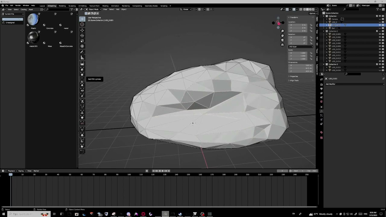 Blender tutorial | breaking up a concave object into convex objects.
