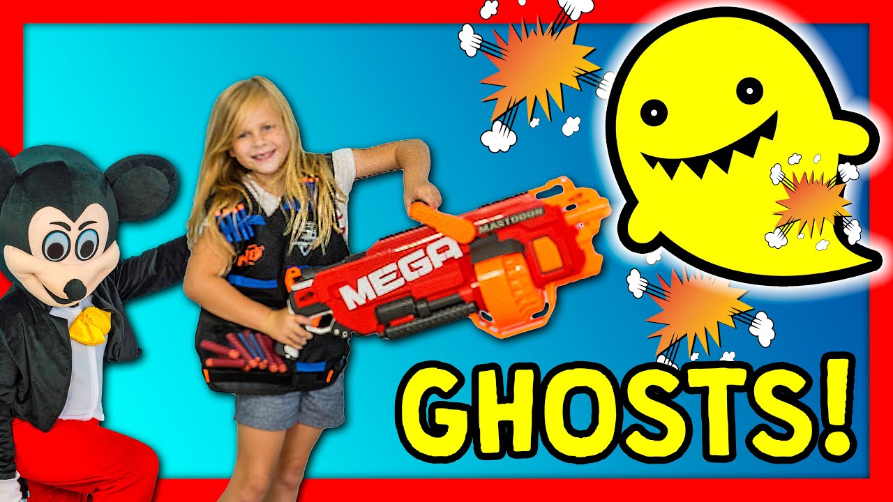 Assistant Plays with Mickey Mouse and Donald Duck as Ghost Hunters