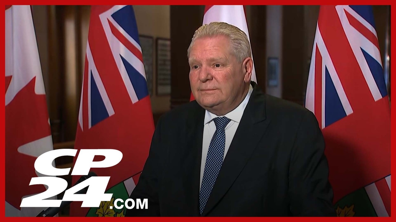 Premier Ford speaks amid Trump threats over Canada-U.S. bridge opening