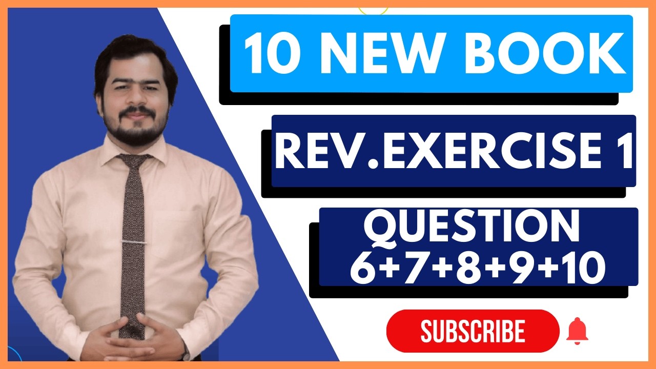 Chapter 1 || Review Exercise 1 Question 6 to 10 || 10 Math New Book 2026