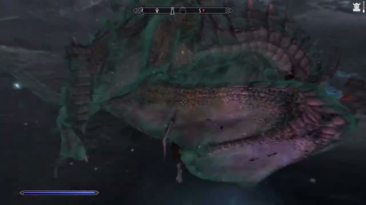 Skyrim Special Edition Vampire-Lord vs Dragon