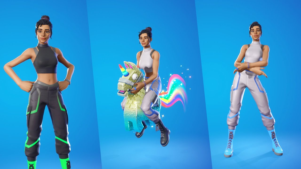 Amplitude Skin Showcase with Emotes and Dances - Fortnite
