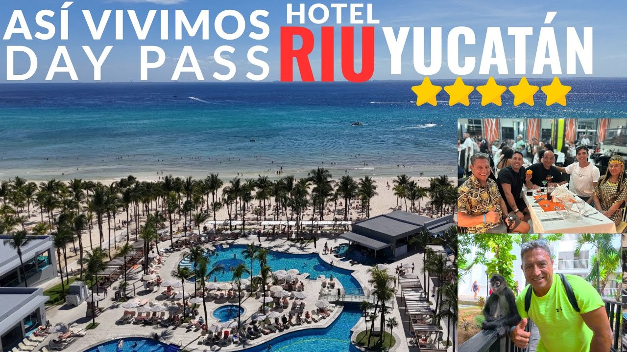Así se vive un Day Pass en el Hotel Riu Yucatán 🌴 Buffet, playa y Halloween en Playa del Carmen 🎃