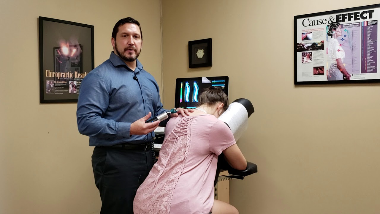 Pulstar chiropractic adjustment