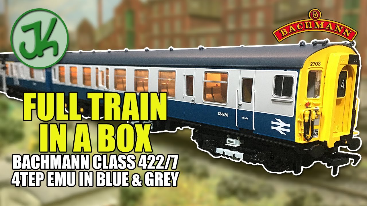 Bargain Train in a Box - Bachmann Class 422 4TEP EMU in BR Blue and Grey livery  - Review