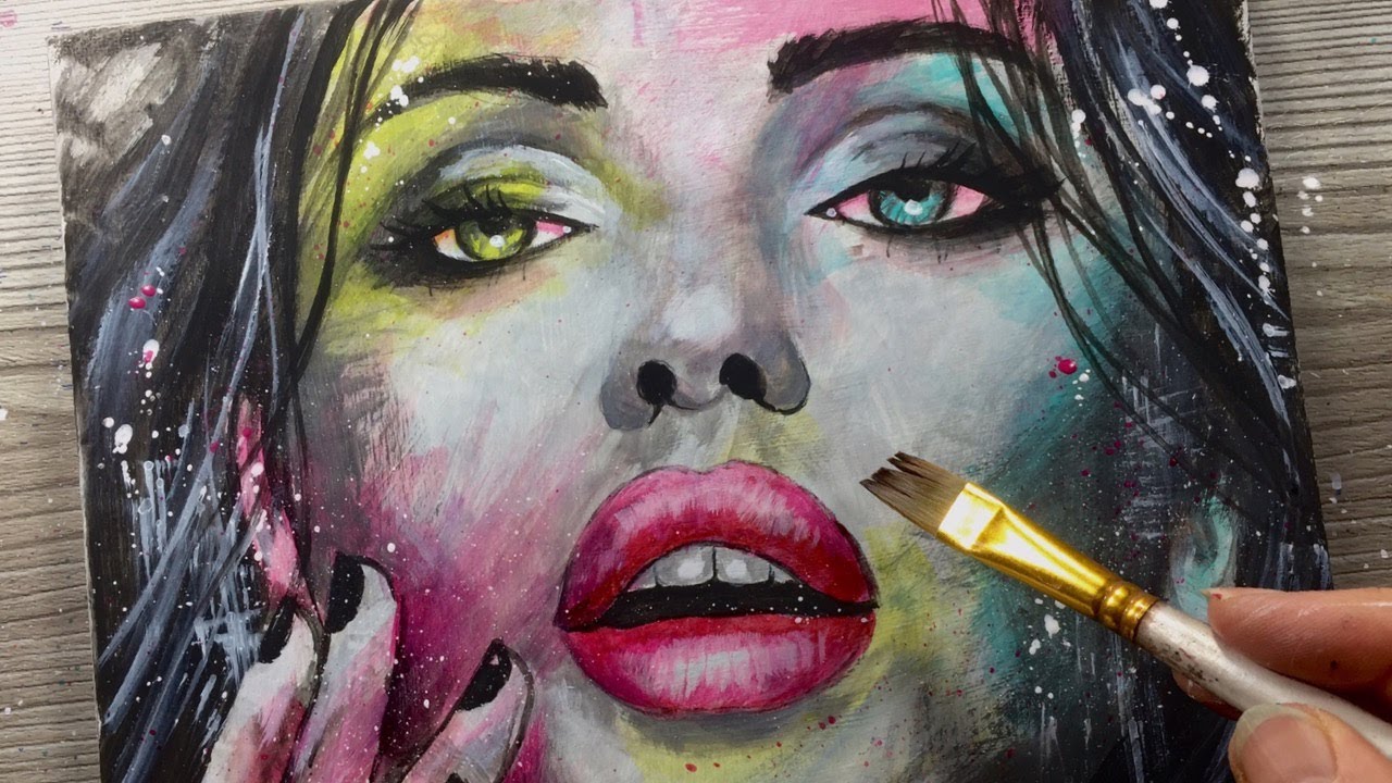 SARAH / Painting / Acrylic Portrait Painting