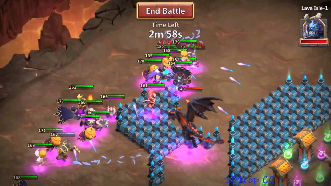 Castle Clash - Update Review 4 : Lava Isle thoughts...........