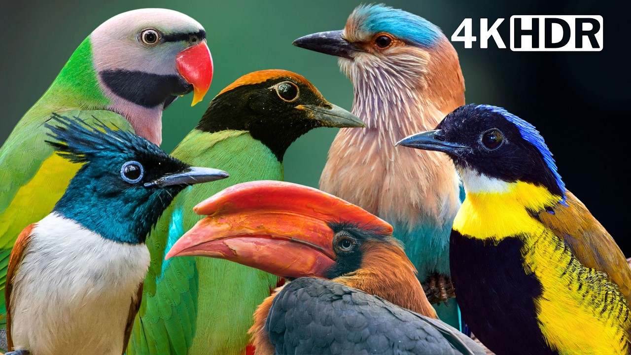 THE MAGICAL BIRDS OF INDIA, 4K - HDR 🦜 NATURE'S MOST EXQUISITE BIRDS FOR ULTIMATE RELAXATION | CALM🌿