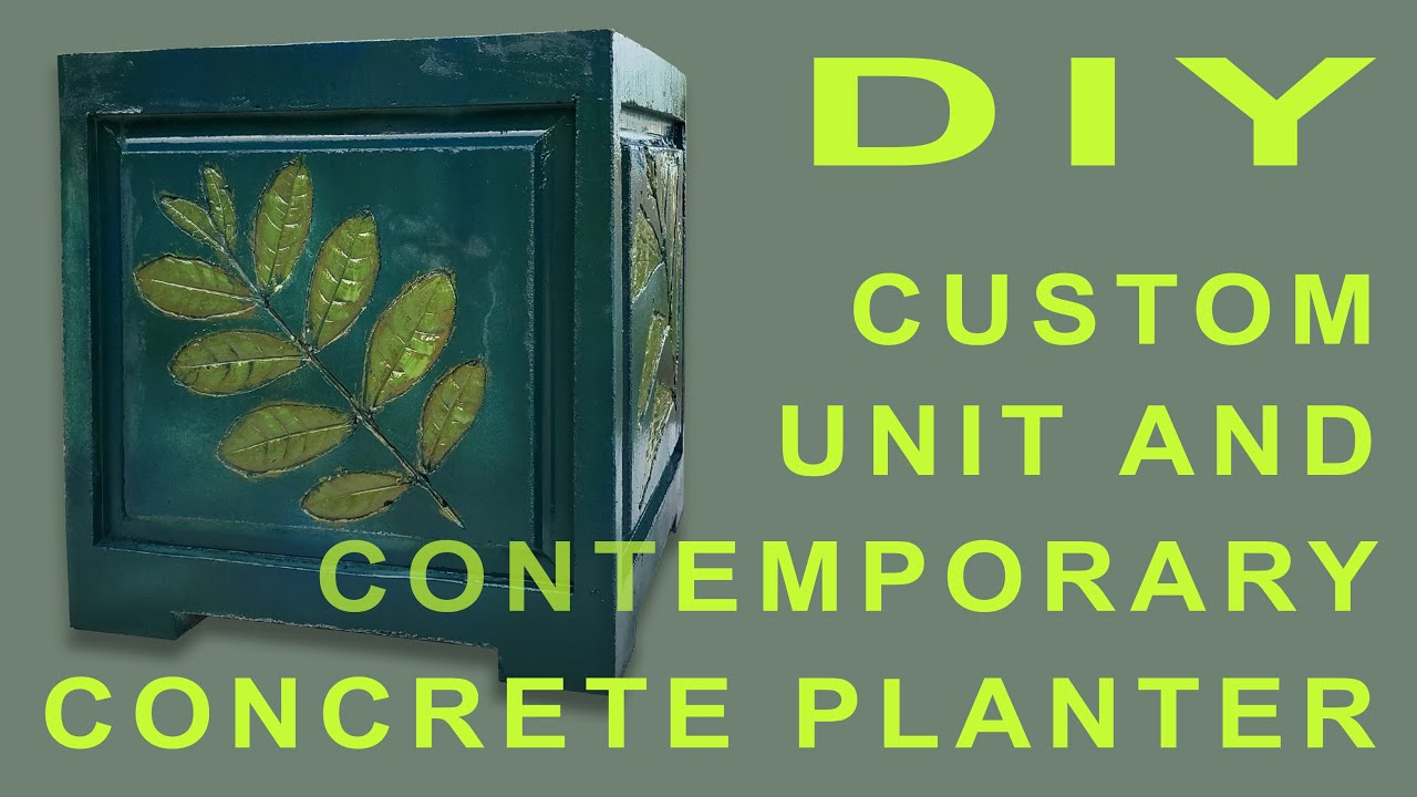 Make Your Own Unit Contemporary and Professional Look Concrete Planter