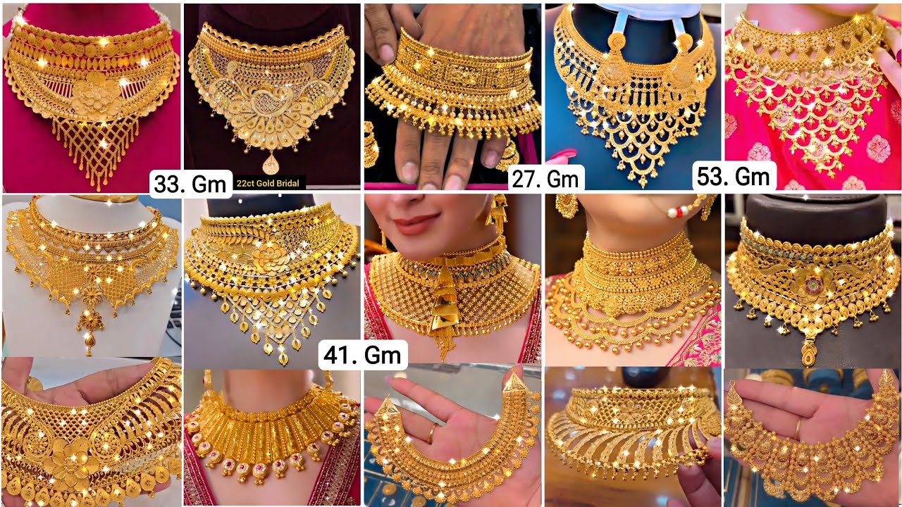 बहुत खूबसूरत| Gold Choker Necklace With Price | Gold Necklace Designs/With Price #necklace #vlog #71