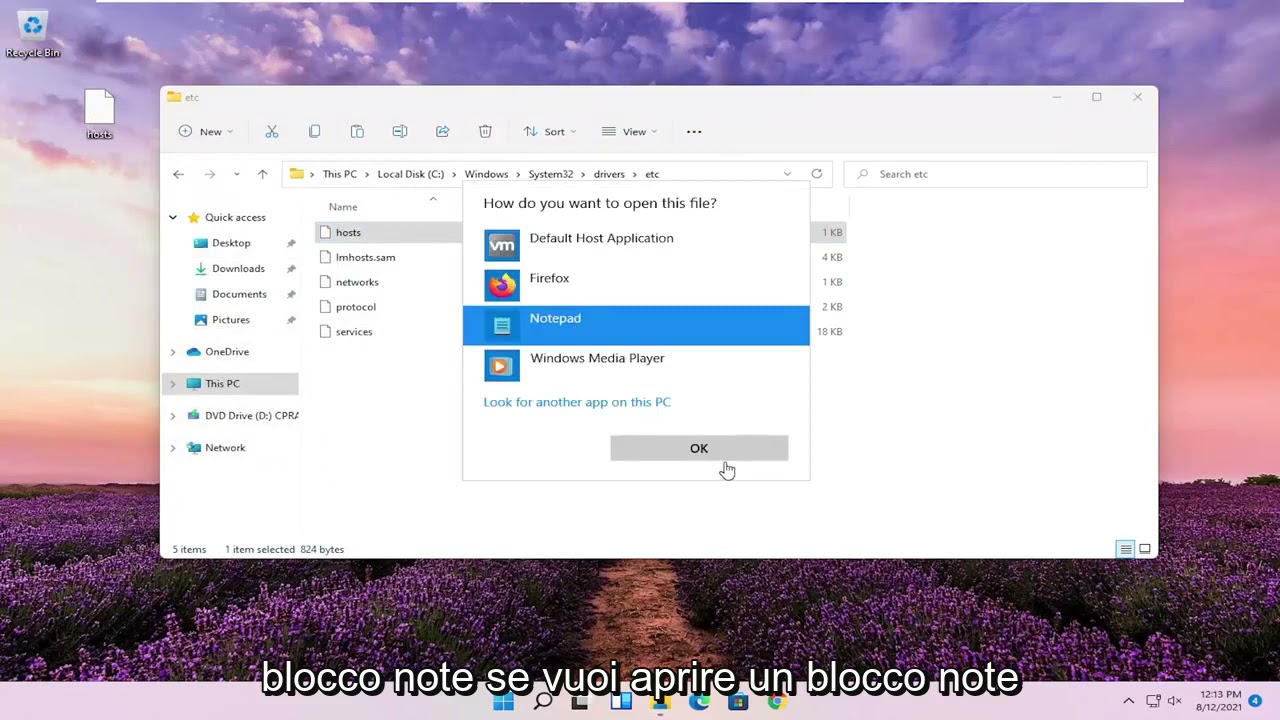 Come Modificare File Host in Windows 11
