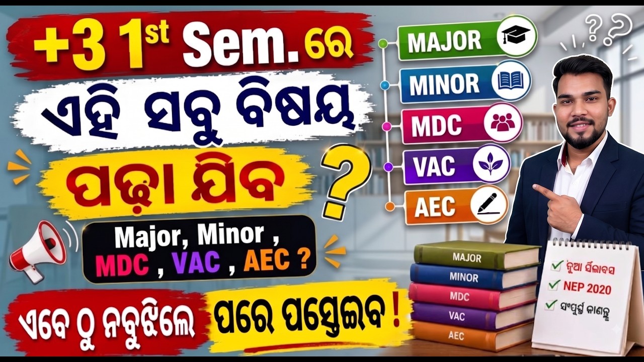 + 3 FIRST SEMESTER DETAILS  SYLLABUS  DISCUSSION | + 3 | GRADUATION | +3 ARTS |