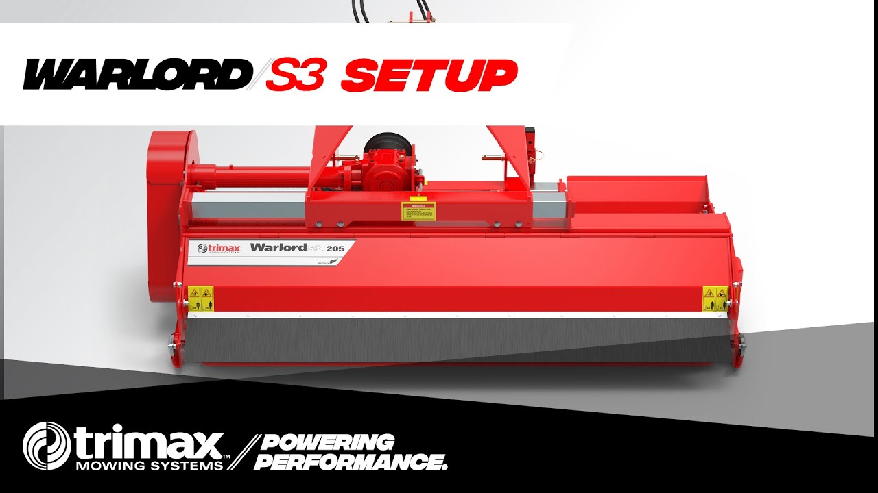 Trimax Warlord S3 Setup | How To | 3-Point Linkage Flail Mower