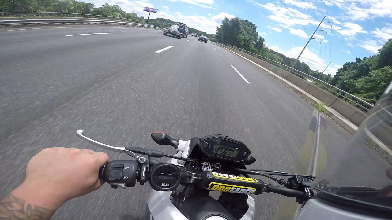 Turbo Grom Highway cruise. stock bore, 240lb rider. part 1