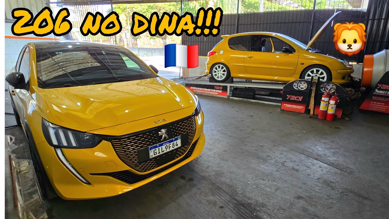 PEUGEOT 206 2.0 16V XU10J4RS NO DINAMÔMETRO!!! DEU MAIS DE 200CV??