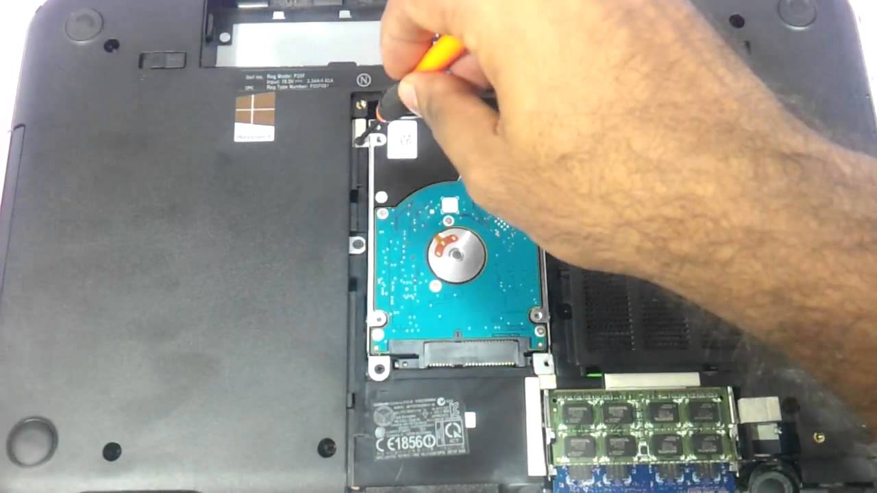 Dell Inspiron 5520 7520 N5520 N7520 Turbo How to upgrade ram memory harddrive hdd