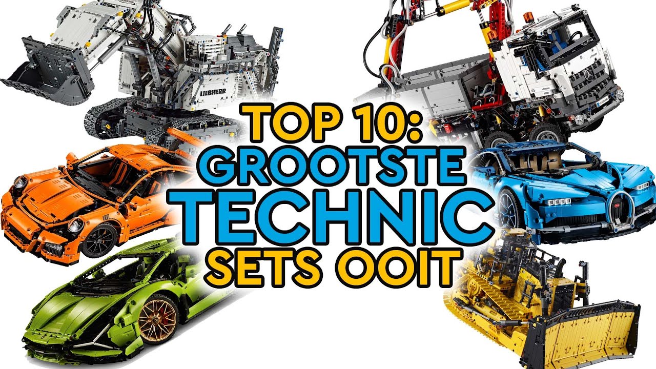 Top 10 grootste LEGO Technic sets ooit
