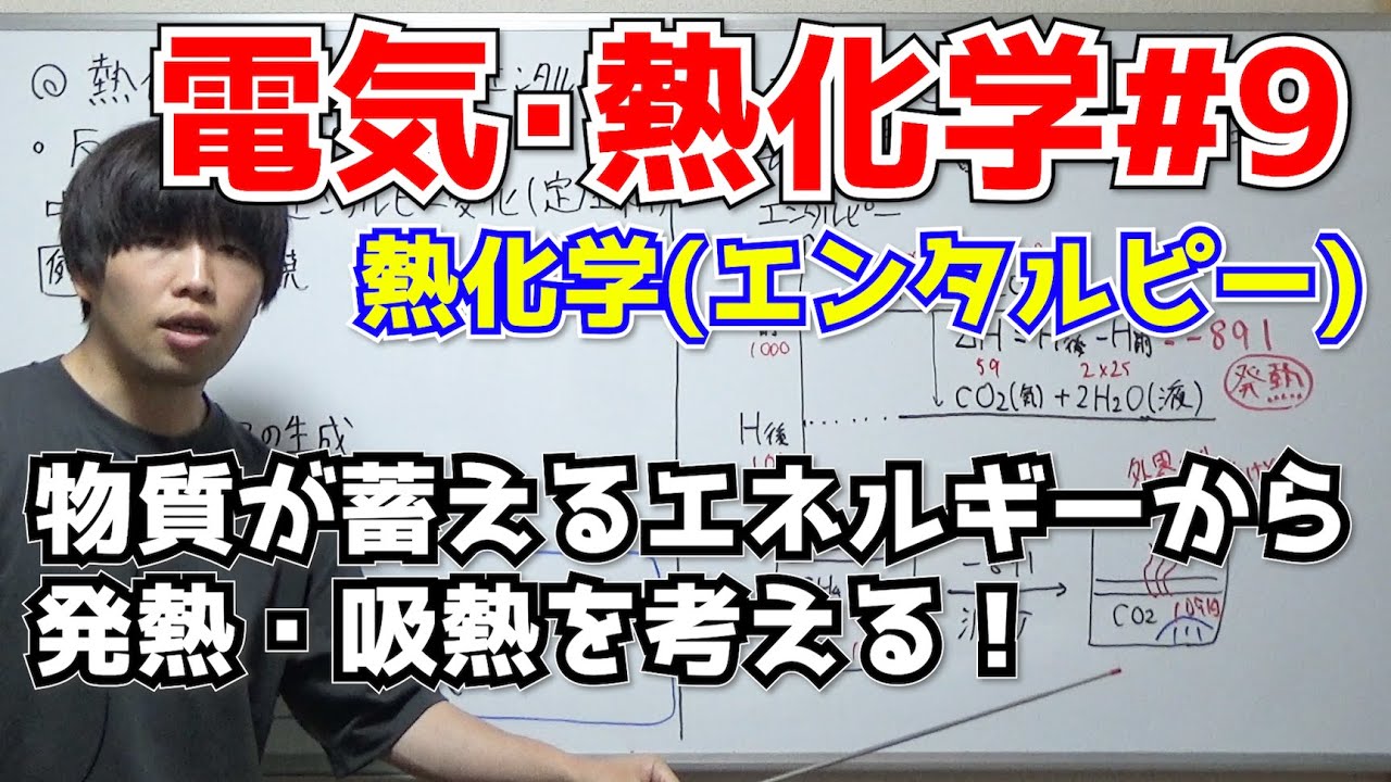 【高校化学(新課程)】熱化学の基礎（エンタルピーの意味）【電気・熱化学#9】