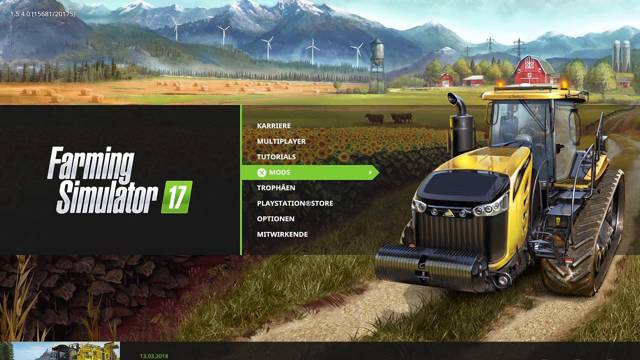 PS4 Farming Simulator 17 Интерфейс на PS4