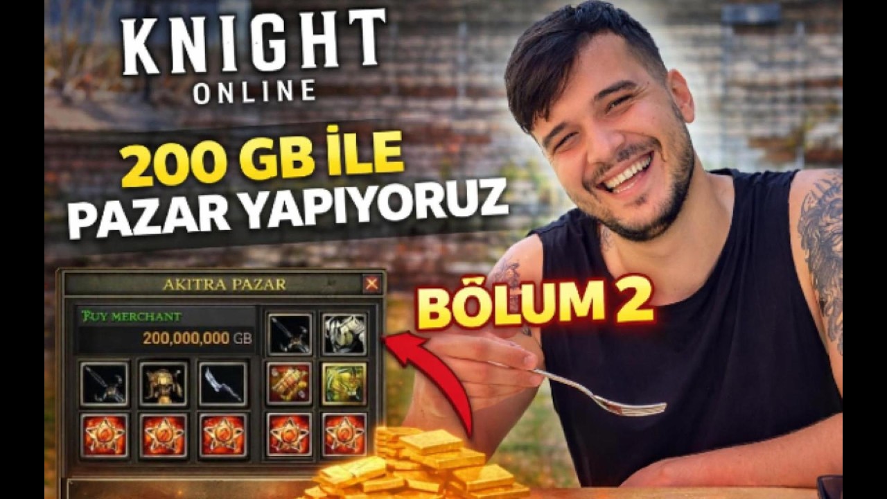 Knight Online 200 GB İLE PAZAR BÖLÜM 2 - 2.5 GB DAĞITIYORUZ PM AT! FENA SATIŞ YAPTIK !
