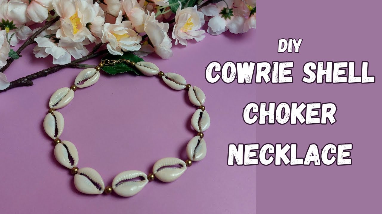 DIY Cowrie Shell Choker Necklace 🌊✨ | Easy Step-by-Step Tutorial