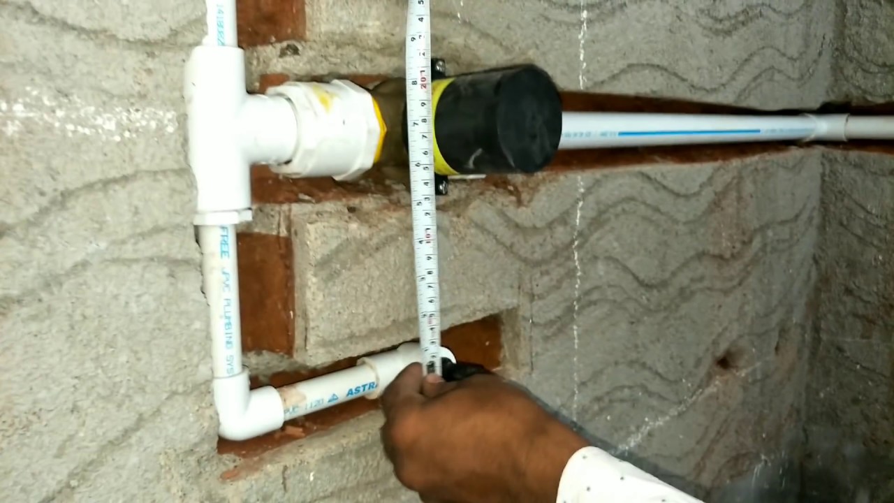 Architect plan bathroom fitting and measurements, stander plumbing work