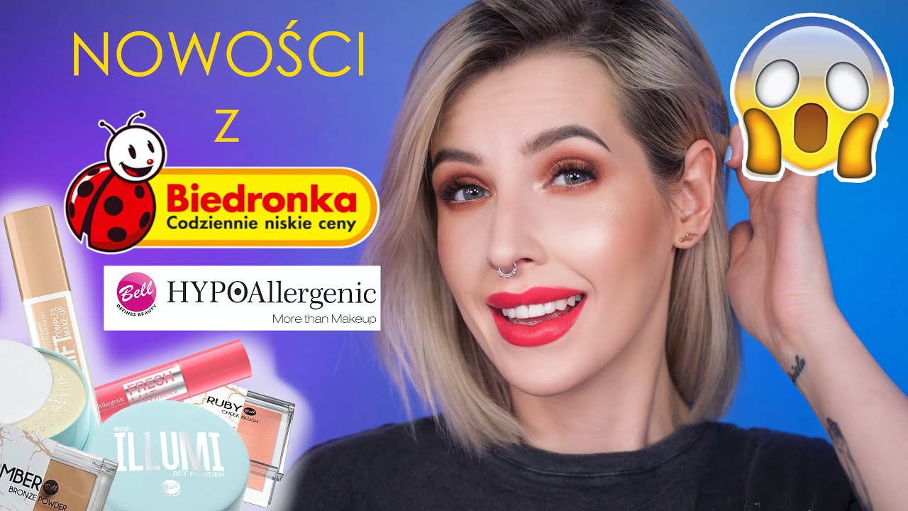 Cały makijaż TANIMI NOWOŚCIAMI z Biedronki i Bell HYPOAllergenic- Co WARTO kupić, a co odpuścić?🤔