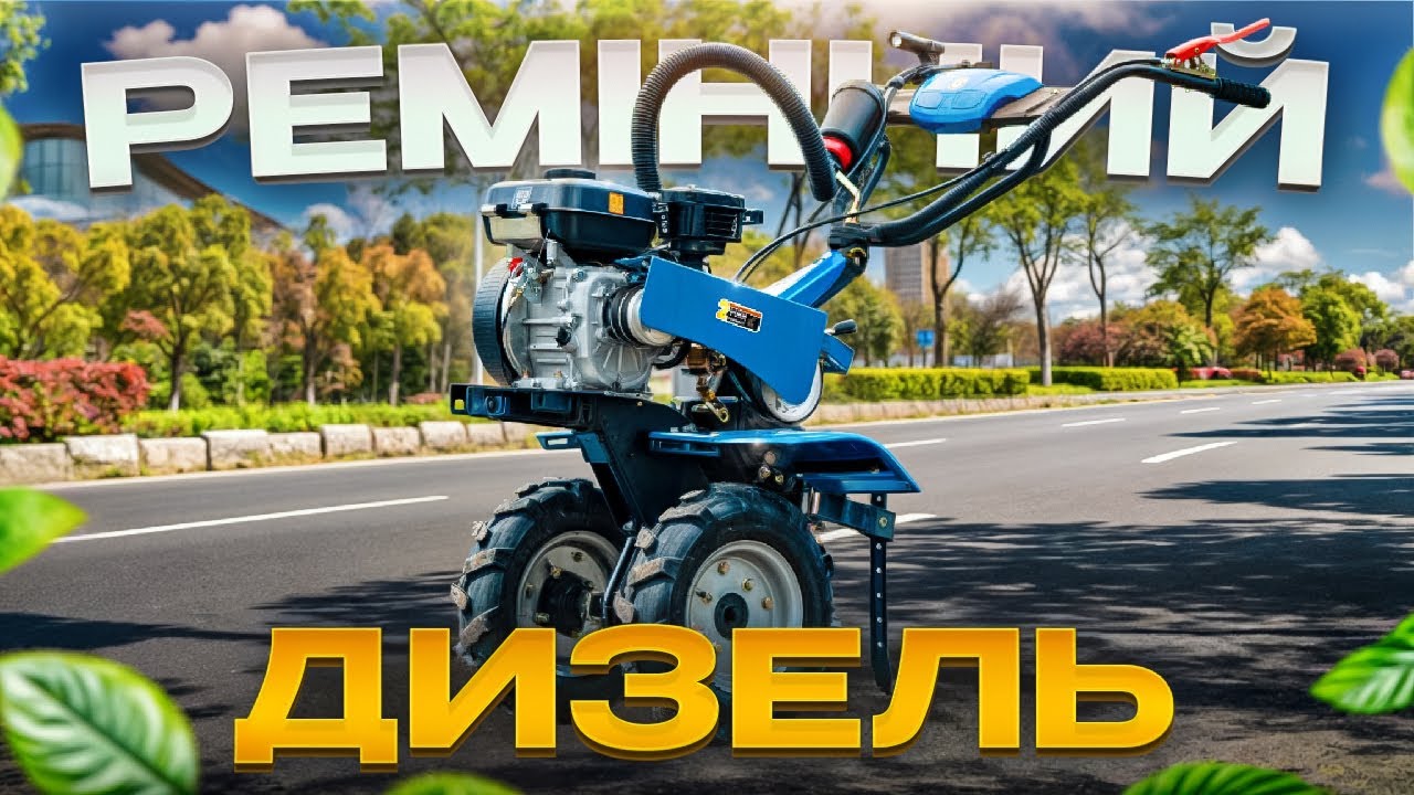 НОВИНКА 2025 р. Перший дизельний ремінний мотоблок з повітряним охолодженням, від марки ДТЗ 440