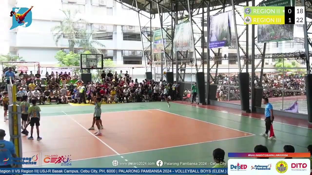 Palarong Pambansa 2024 - Volleyball Boys (Elem.) | LIVE | Match 30: Region II VS Region III