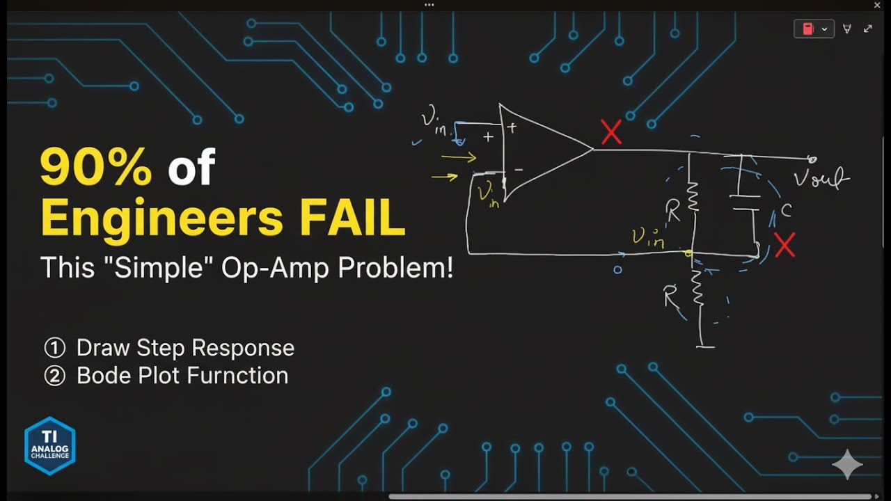 Q1 Texas Instruments "Can YOU Solve This Tricky TI Analog Interview Question?" 