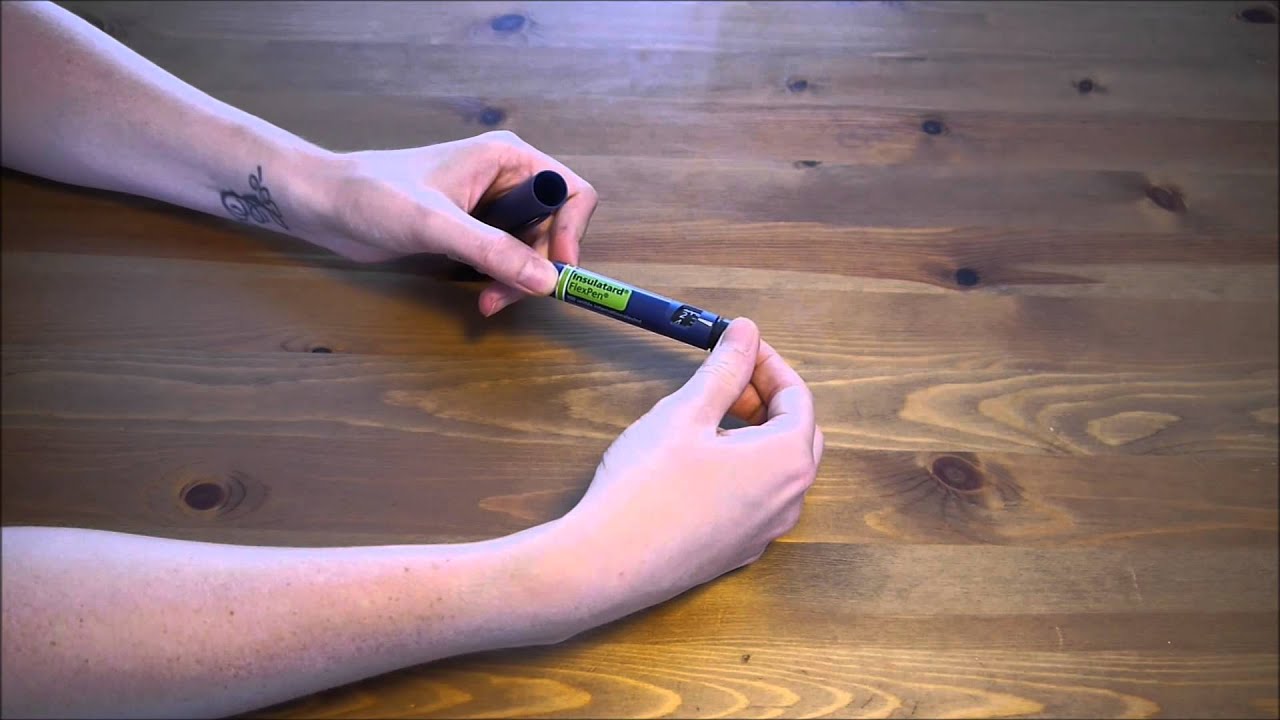 Manipulation d'un stylo à insuline