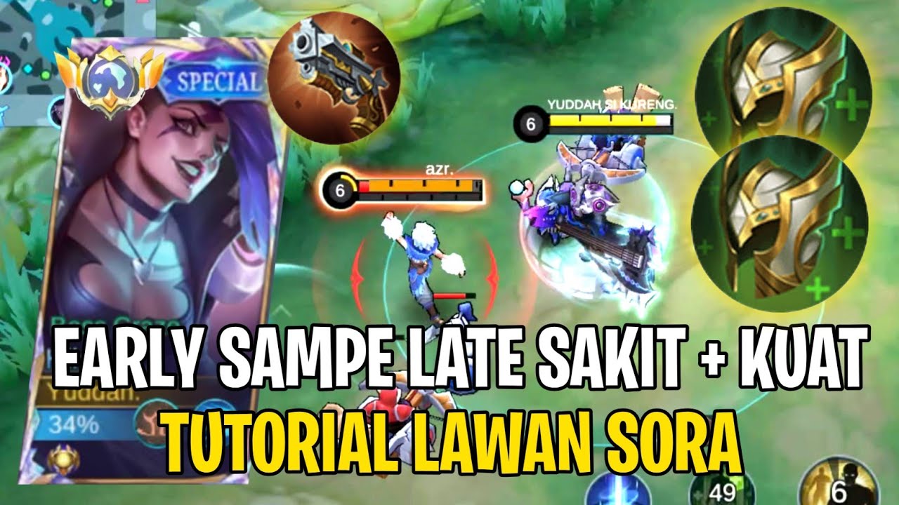 Build Hilda Darah Tebal Bikin Sora Feeder - Top Global Hilda Mobile Legends