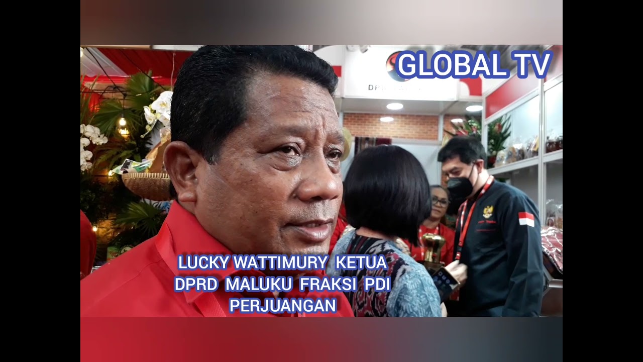 Lucky Wattimury Ketua DPRD Maluku Fraksi PDI Perjuangan.HUT .Ke-49. PDI Perjuangan